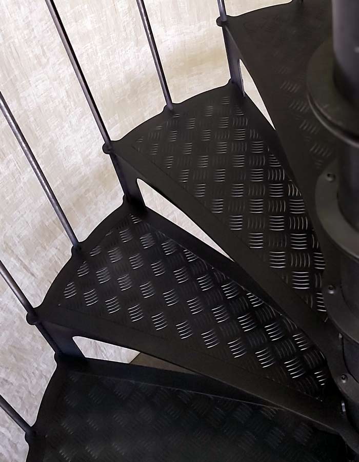Colimaçon acier noir