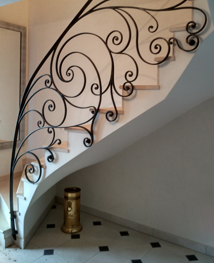 Escalier voluptes ferronnerie d